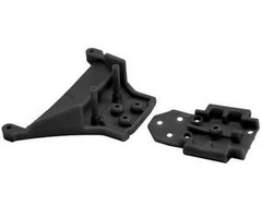 RPM RPM73562 - LCG Slash 4×4, Rustler 4×4 & Rally Front Bulkhead – Black