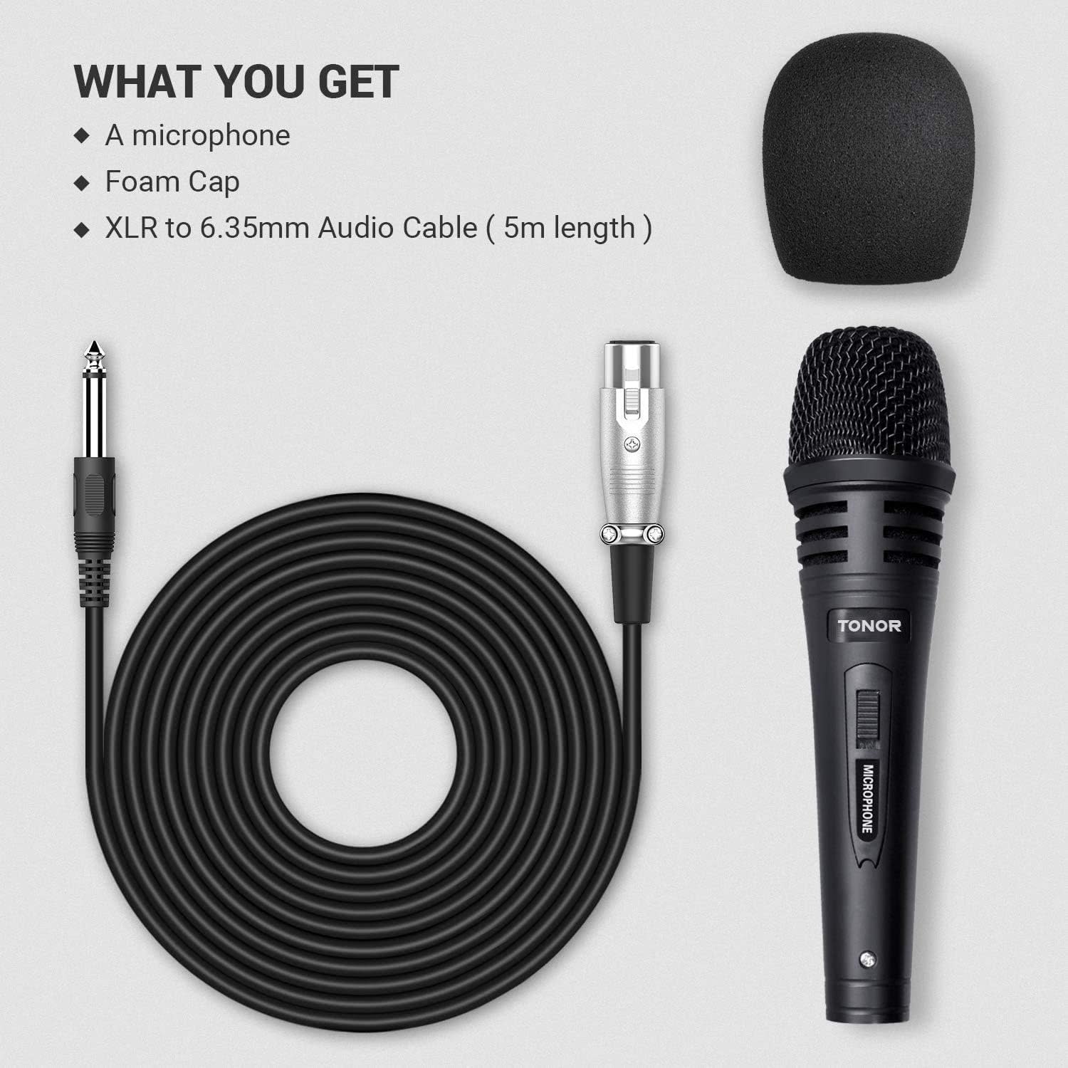 TONOR-MIC - TONOR - Dynamic Karaoke Microphone for Singing with