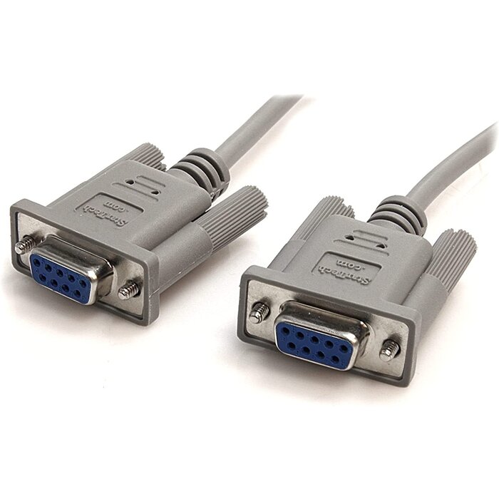 SCNM9FF - StarTech - 10' RS232 Serial Null Modem Cable - Null modem cable - DB-9 (F) to DB-9 (F) - 10 ft (SCNM9FF)