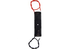 AA-1 - LampVPath - Single AA Battery Holder, 1 X 1.5V AA Battery Holder, AA Battery Holder with Leads Wires