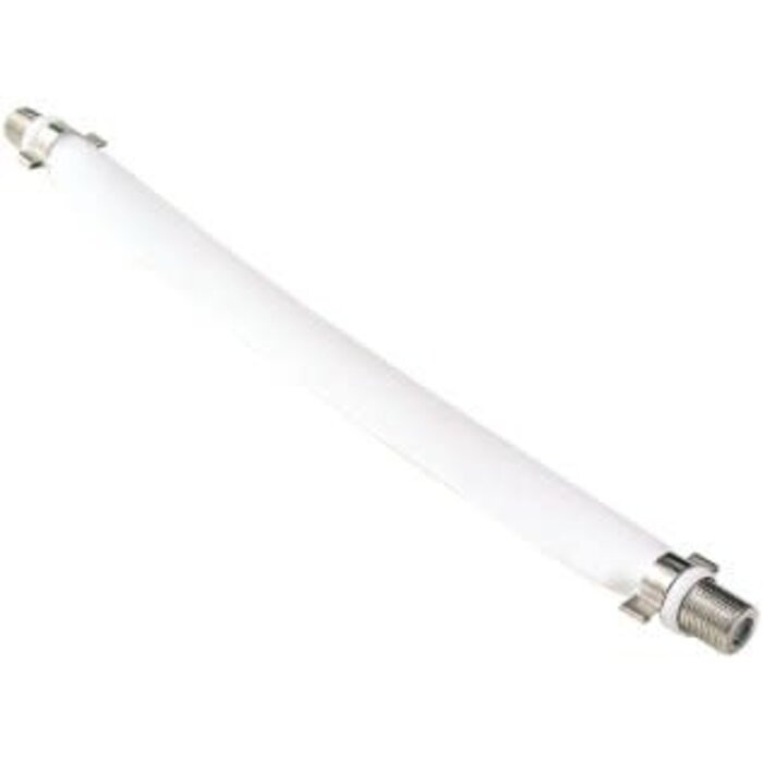 PET10-6080 - AXIS  8" Flat F to F Coaxial Jumper, White
