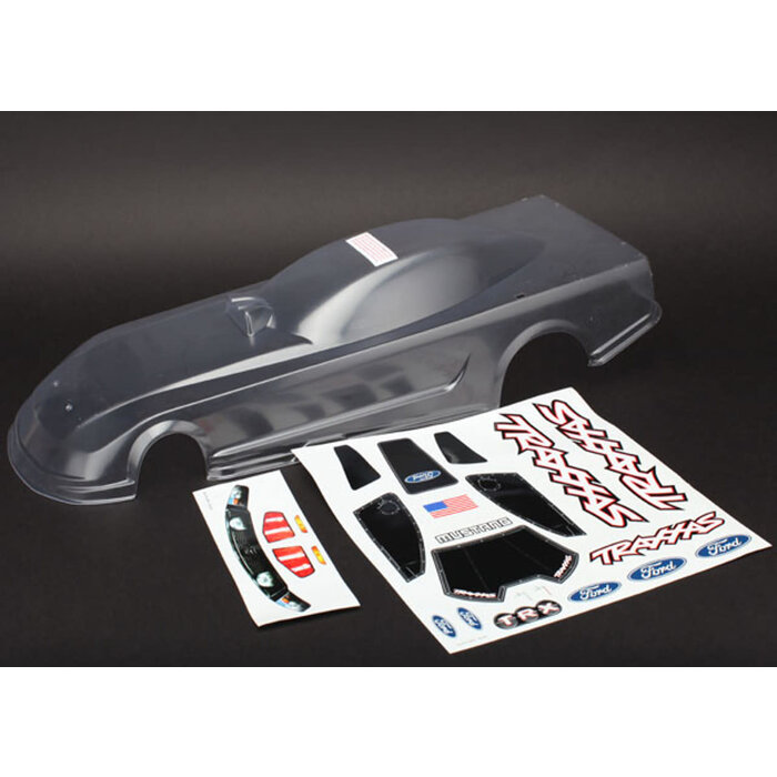 Traxxas 6911 - Traxxas 18 Funny Car Ford Mustang Clear Body