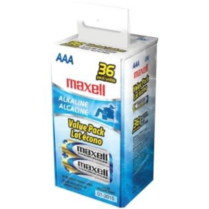 MAXELL MXLAAA36BOX - 36PK AAA BATTERIES BOX