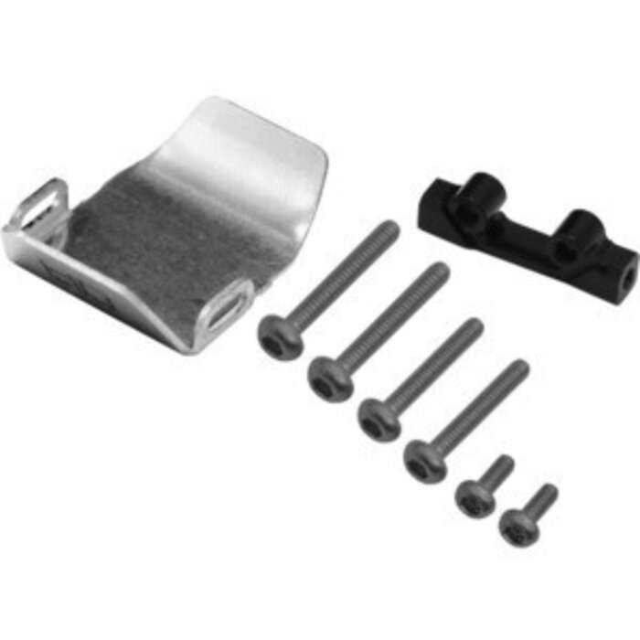 HOT RACING HRASXTF331CF - Stainless Steel Front or Rear Axle Skid Plate, for Axial SCX24