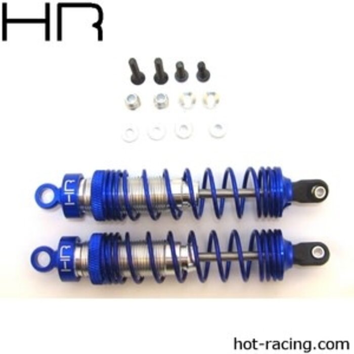 HOT RACING Aluminum Heavy Duty Big Bore Shocks (2), 100mm