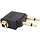 FLIGHT-ADAPTER - Valefod - Airline Airplane Flight Adapters for Headphones, Golden Plated 3.5mm Jack
