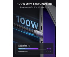 USBC2C-10FT - Yosou USBC to USBC 100W [10ft/2 Pack] USB C to USB C Fast Charging Cable Braided C to C Charger Cord for MacBook Pro/Air, iPhone 17 16 15 Pro Plus, iPad Pro, Samsung Galaxy S26 S25 Ultra S24, Pixel, PS5, Switch
