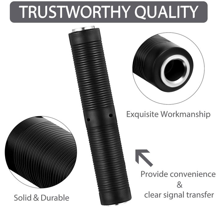 1/4IN-COUPLER - Frienda - 1/4 Inch Female to Female Coupler 6.35 mm TRS/TS Audio Connector, TRS Stereo and Mono Jack Adapter Joiner, Headphones Cable Extension Connector for Amplifier Speaker Guitar Sound (6 Pack)