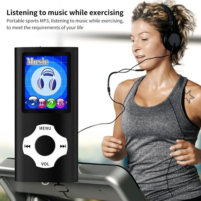 MP3/MP4 Portable Player, 1.8 Inch LCD Screen and Card Slot, Max Support 64GB TF Card