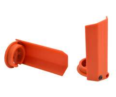 RPM RPM80438 - Orange Shock Shaft Guards for Traxxas X-Maxx