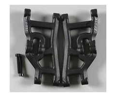 RPM RPM80492 - FRNT A-ARMS NITRO: RUSTLER, STAMPEDE, SPORT BLACK