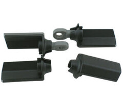 RPM RPM80572 - SHOCK SHAFT GUARDS FOR MOST ASC 1/10 SCALE SHOCKS - BLACK