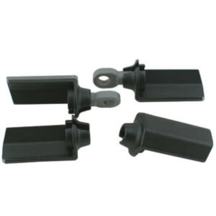 RPM RPM80572 - SHOCK SHAFT GUARDS FOR MOST ASC 1/10 SCALE SHOCKS - BLACK