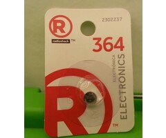 230-2237 - RadioShack - 364 1.5V Silver Oxide Button Cell Battery