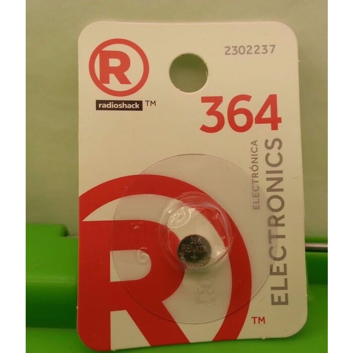 230-2237 - RadioShack - 364 1.5V Silver Oxide Button Cell Battery