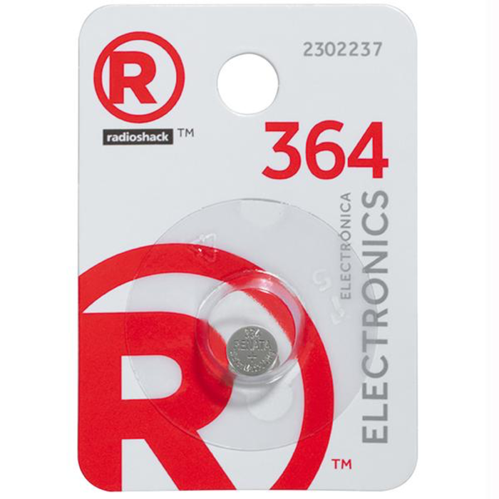 230-2226 - RadioShack - 364 1.55V Silver-Oxide Button Cell Battery, 3 pack