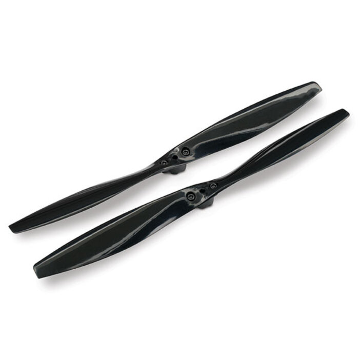 Traxxas 7926 - Rotor blade set, black (2) (with screws), Fits Traxxas Aton