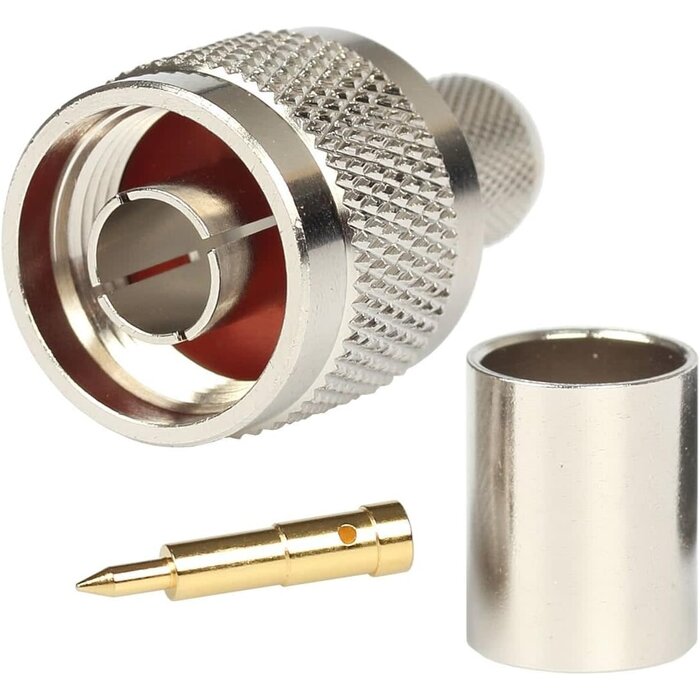 MALE-N-CONNECTOR - Riotaxy N Connector Male Crimp Rf Coaxial Connector 50 ohm for LMR400 Belden 9913 RG8