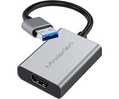 USB2HDMI - Mindorlen - USB to HDMI Adapter for Monitor Windows 11/10 / 8, HDMI USB 3.0 Converter for Laptop, USB HDMI Cable Adapter Multiple Monitors for Desktop PC TV