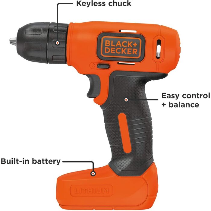 BDCD8C - BLACK+DECKER - 8V MAX Cordless Drill/Driver (BDCD8C)