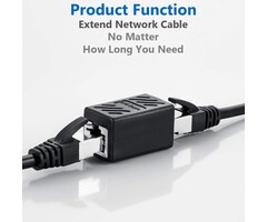 RJ45-COUPLER - Haslo tech RJ45 Coupler Shielded Inline Gigabit Ethernet LAN Internet Network Patch Couplers Connectors for Cat7/Cat6a/Cat5e Ethernet Cable Extender Adapter Female to Female