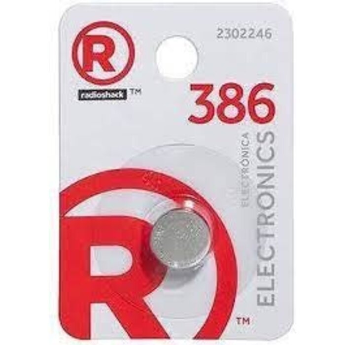 230-2246 - RadioShack - 386 1.5V Silver-Oxide Button Cell Battery