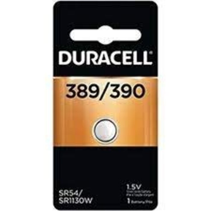 CR-389/390 - Duracell - 390/389 SR54/SR1130W Silver Oxide Watch Batteries