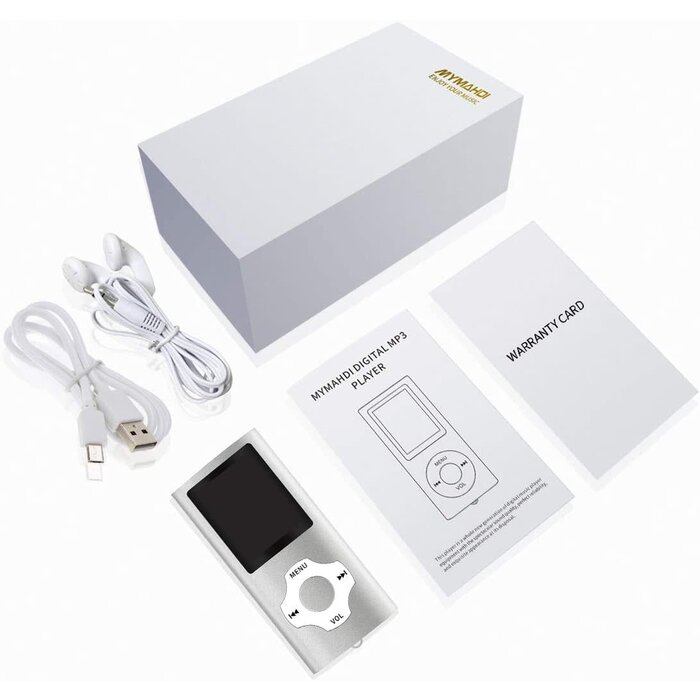 MP3/MP4 Portable Player, 1.8 Inch LCD Screen and Card Slot, Max Support 64GB TF Card