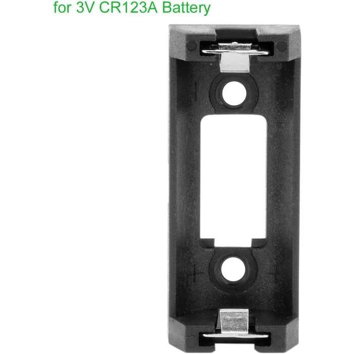 CR123-HOLD - uxcell - CR123A CR123 Lithium Battery Holder Box Clip Case w PCB Solder Mounting Lead