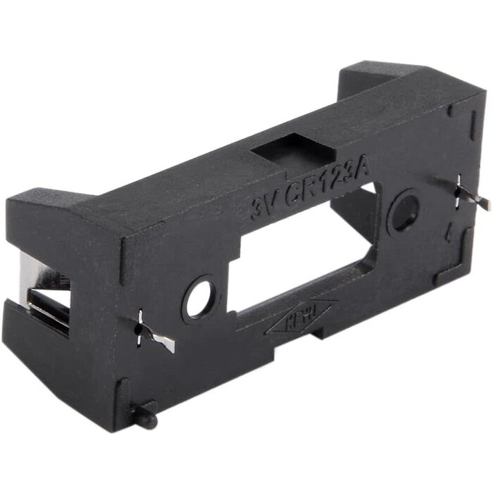 CR123-HOLD - uxcell - CR123A CR123 Lithium Battery Holder Box Clip Case w PCB Solder Mounting Lead