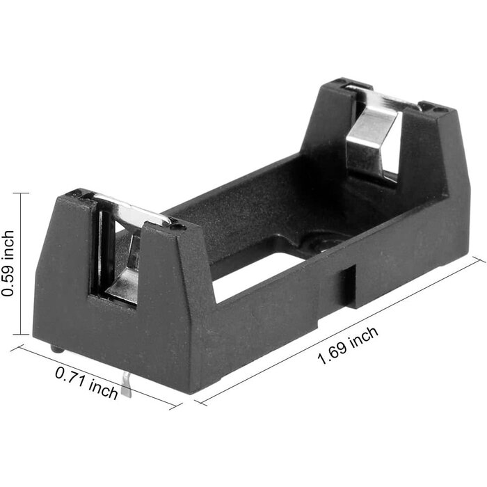 CR123-HOLD - uxcell - CR123A CR123 Lithium Battery Holder Box Clip Case w PCB Solder Mounting Lead
