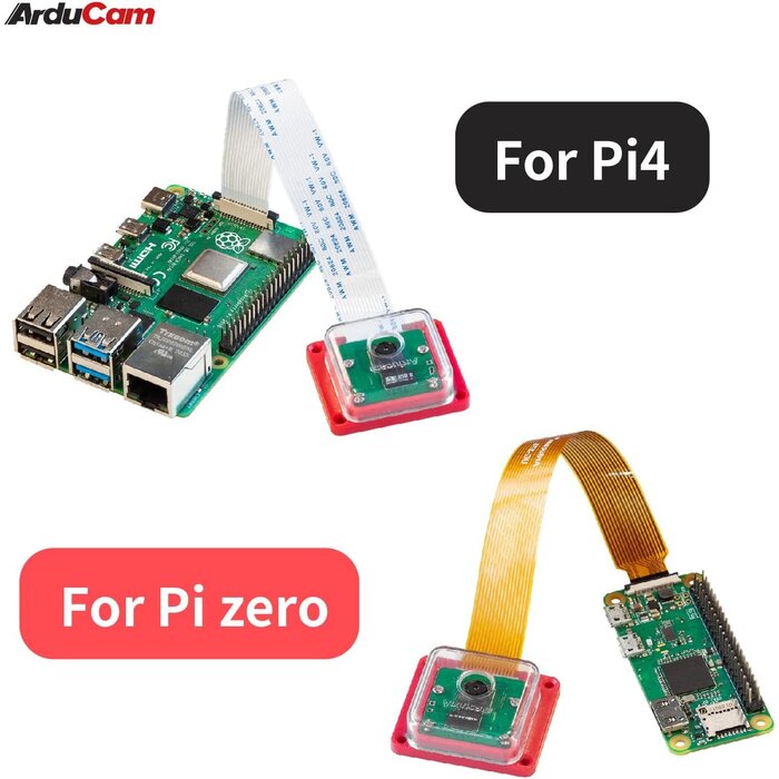 PI-IMX219 - Arducam - Raspberry Pi IMX219 Camera Module with ABS Case, 1080P IMX219 Camera Module Compatible with Raspberry Pi 4 Model B, Pi 3/3B+, and Pi Zero 2W (24 * 25mm)