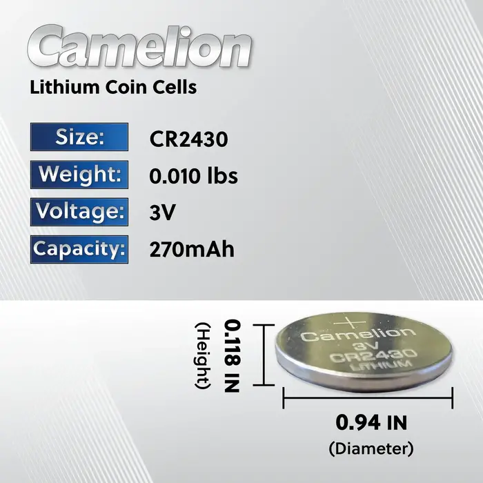 Camelion CR2450 3V Lithium Coin Cell Battery