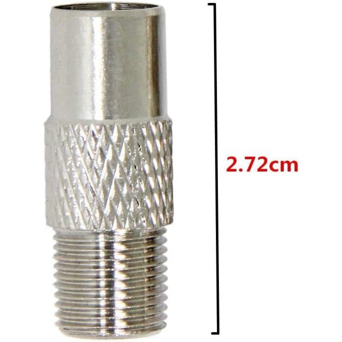 278-0261 - RadioShack - European TV Adapter, Male to F Female RF Coax Connector Convertor for TV, Antenna, Tuner