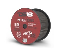 8 Gauge Wire Ultra Flex CCA Power Ground Wire Cable 250 ft - Black - Great for Wiring High Powered Car Amplifiers, Audio Home Speaker Stereo, RV Automotive, Welding Battery Cable