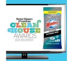 WINDEX-WIPES - Windex - Electronics Wipes, Pre-Moistened Screen Wipes Clean and Provide a Streak-Free Shine