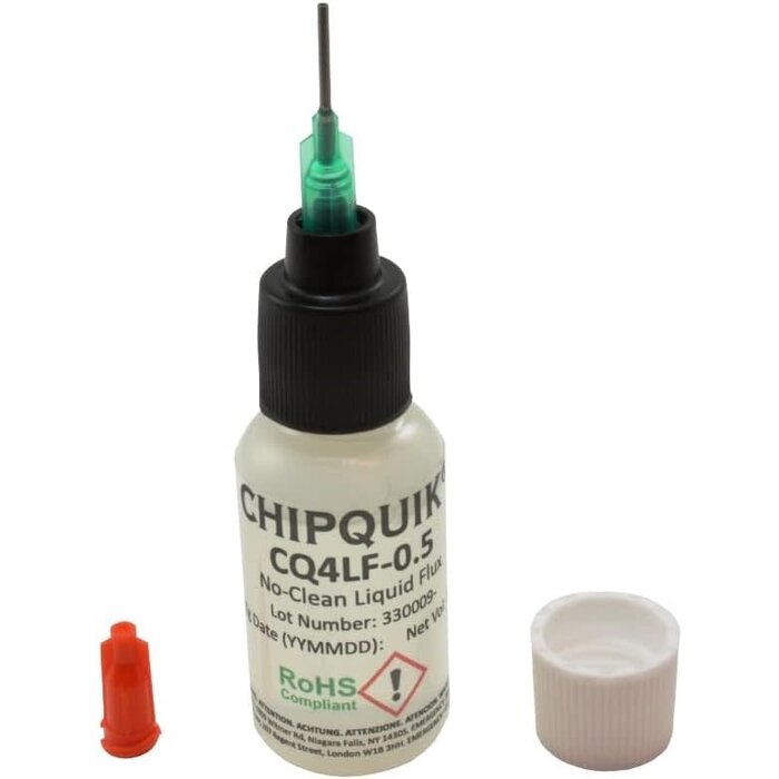 Chip Quik No-Clean Liquid Flux in 15ml (0.5oz) Squeeze Bottle w/tip