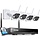 ZOSI-C306PK -  ZOSI - 8CH 2K 3MP Battery Powered Wired Wireless Security Camera System, 4 x Wire-Free Outdoor Camera with Color Night Vision, Spotlight, 2-Way Talk, Light & Siren Alarm, 1TB HDD for 24/7 Recording