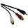 TRPP31506N - Tripp Lite Male 3.5mm Stereo to 2 Female RCAs Y-Splitter Cable, 6"