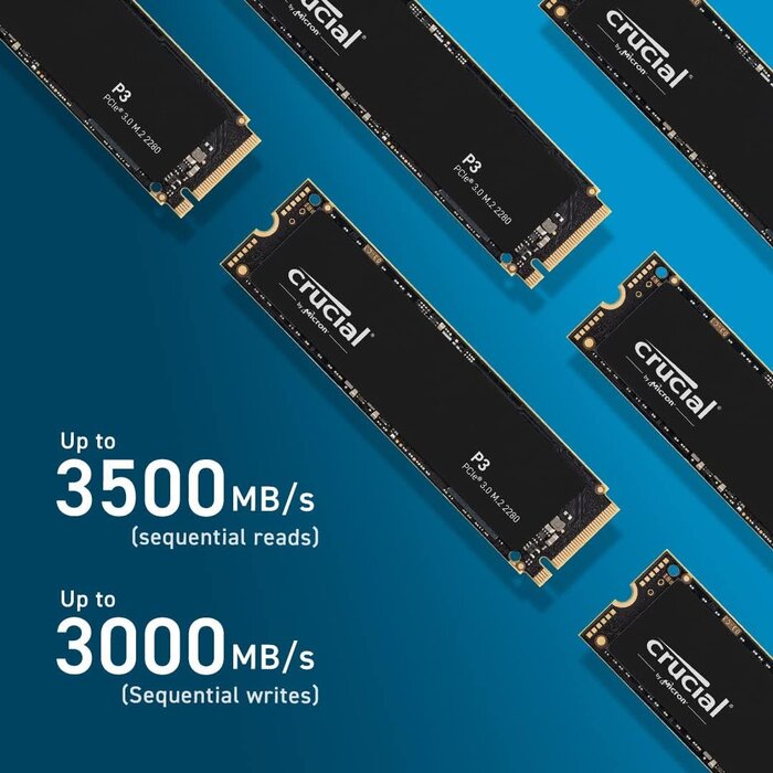 P3 2TB PCIe Gen3 3D NAND NVMe M.2 SSD, up to 3500MB/s