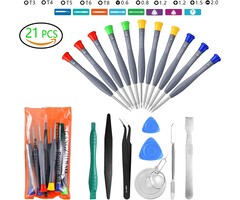 21pcs Precision Screwdriver Set Magnetic, Repair Tools Kit for Fix Phone/iphone,Computer/PC,Tablet/Pad,Watch,PS4 - Replace Screen Battery Camera Small Electronics Open Pry Tool Kits Sets DIY