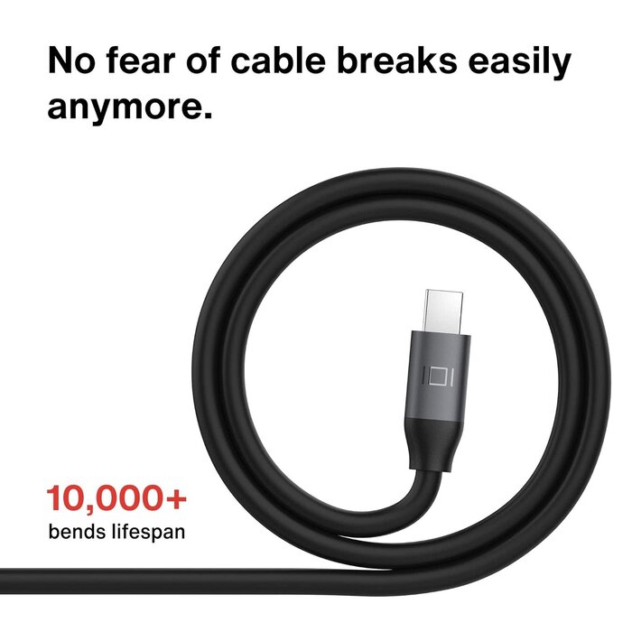 DISPLAY2MINI-DISPLAY - IVANKY 4K Mini DisplayPort to DisplayPort Cable 6.6ft, 4K@60Hz, 2K@144Hz Mini DP to DP Cable, Aluminum Shell, Gold-Plated, Thunderbolt to displayport for MacBook Air/Pro