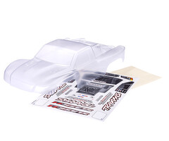 Traxxas 6965 - Body, Slash® 4X4 (also fits Slash® VXL & Slash® 2WD) (clear, requires painting)/ window masks/ decal sheet (requires #6967 latches and #6966 latch mounts for clipless mounting)