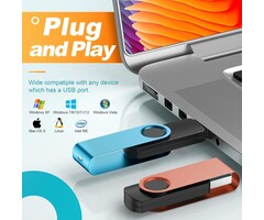 Kepmem 8GB Flash Drive, USB-A 3.0 Thumb Drives Bulk, Kepmem Swivel Pen Drive 8 GB Metal USB 3.0 Memory Sticks, Portable Keychain Jump Drive Colorful Multipack Zip Drives for Data Storage