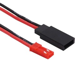 JST Male to JR Futaba Female Servo Connector Plug Adapter Cable 20awg 10cm Silicone Wire for RC Lipo Battery