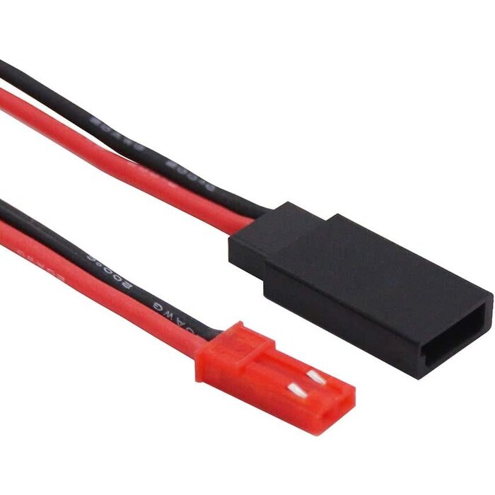 OliYin JST Male to JR Futaba Female Servo Connector Plug Adapter Cable 20awg 10cm Silicone Wire for RC Lipo Battery