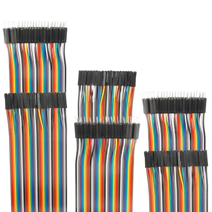 30cm Dupont Wire Male to Female Breadboard Jumper Wires 11.8 inch 1pin-1pin 2.54mm Connector for DIY Arduino Raspberry PI 10 15 20 30 40 50 100cm Optional Multicolored Ribbon Cables