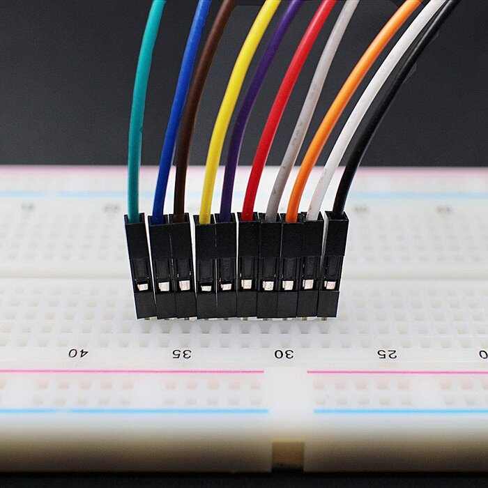 10pk Breadboard Jumper Wires Male to Male 6''