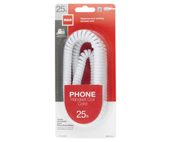 RCA RCATP282WR - RCA Handset Coil Cord (25ft)