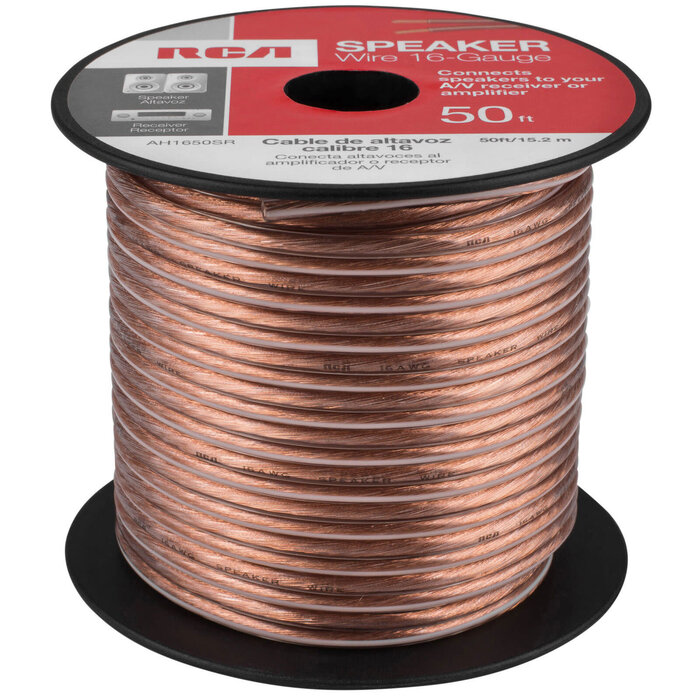 RCA RCAAH1650SR - Speaker Wire (16 Gauge, 50 Feet)